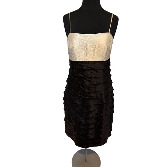 Jessica Howard Black & Ivory Cocktail Dress – Size 12 - Picture 1 of 10